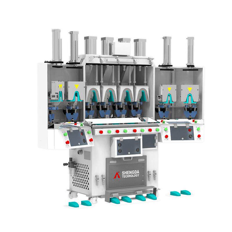 制鞋机械 直销 广东 全新鞋机 智能韩式四热四冷后踵定型机