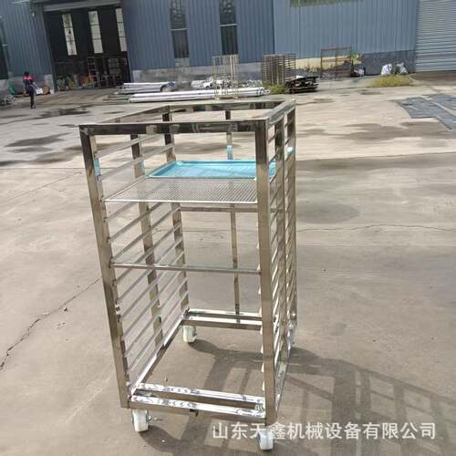 食品厂转运推车加厚不锈钢周转车304不锈钢车间推车食堂食品转运
