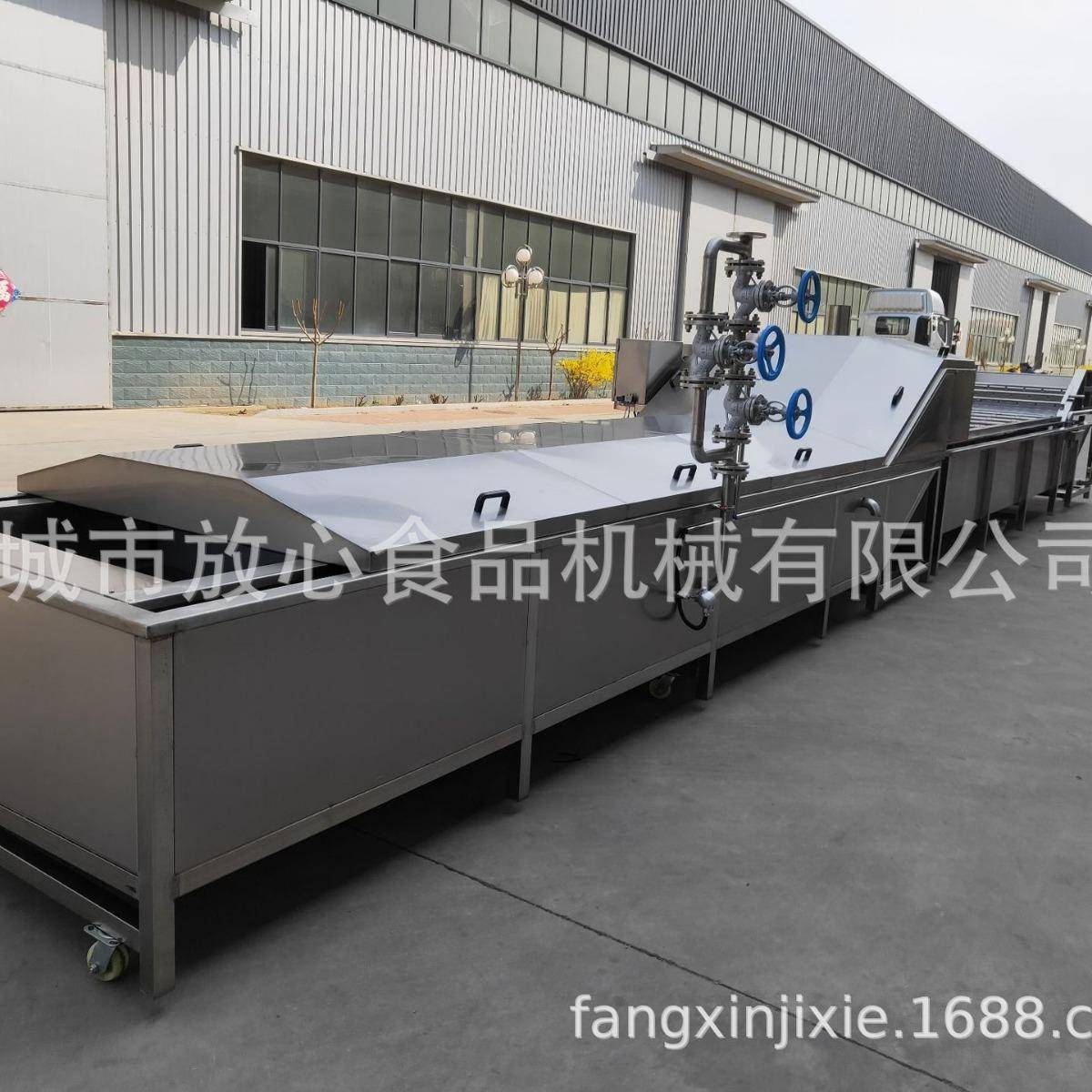 全自动蔬菜焯水机 厂家直销 漂烫机 自动化蒸煮漂烫流水线