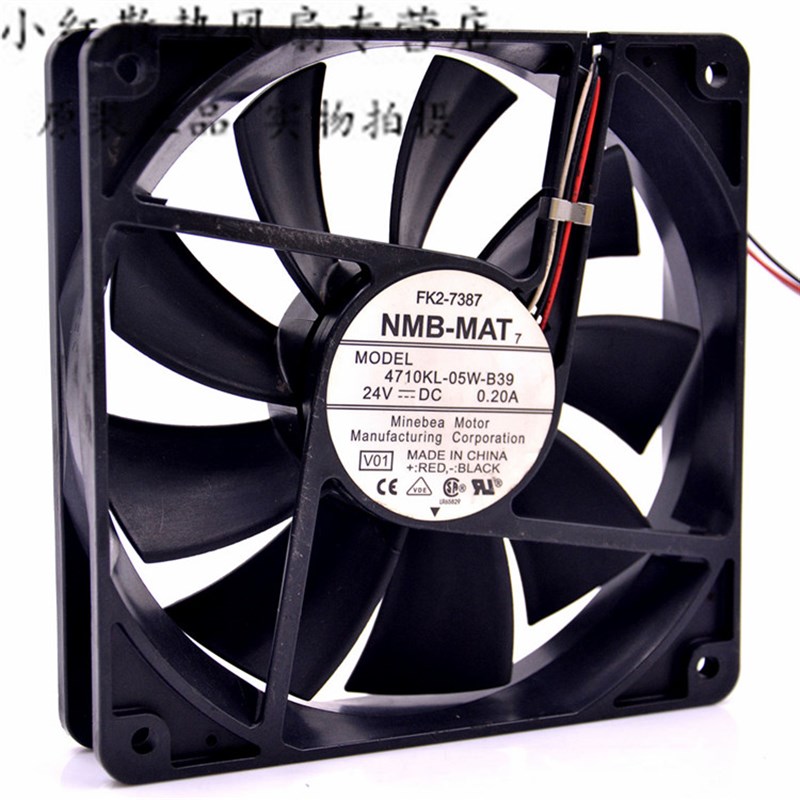 NMB 4710KL-05W-B39 12CM/厘米 12025 24V 0.20A  变频器散热风扇