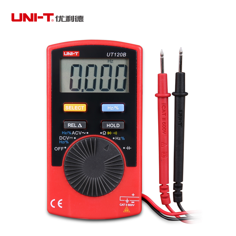 优利德UT120B万用表数显口袋型迷你自动量程数字万能表防烧防误测