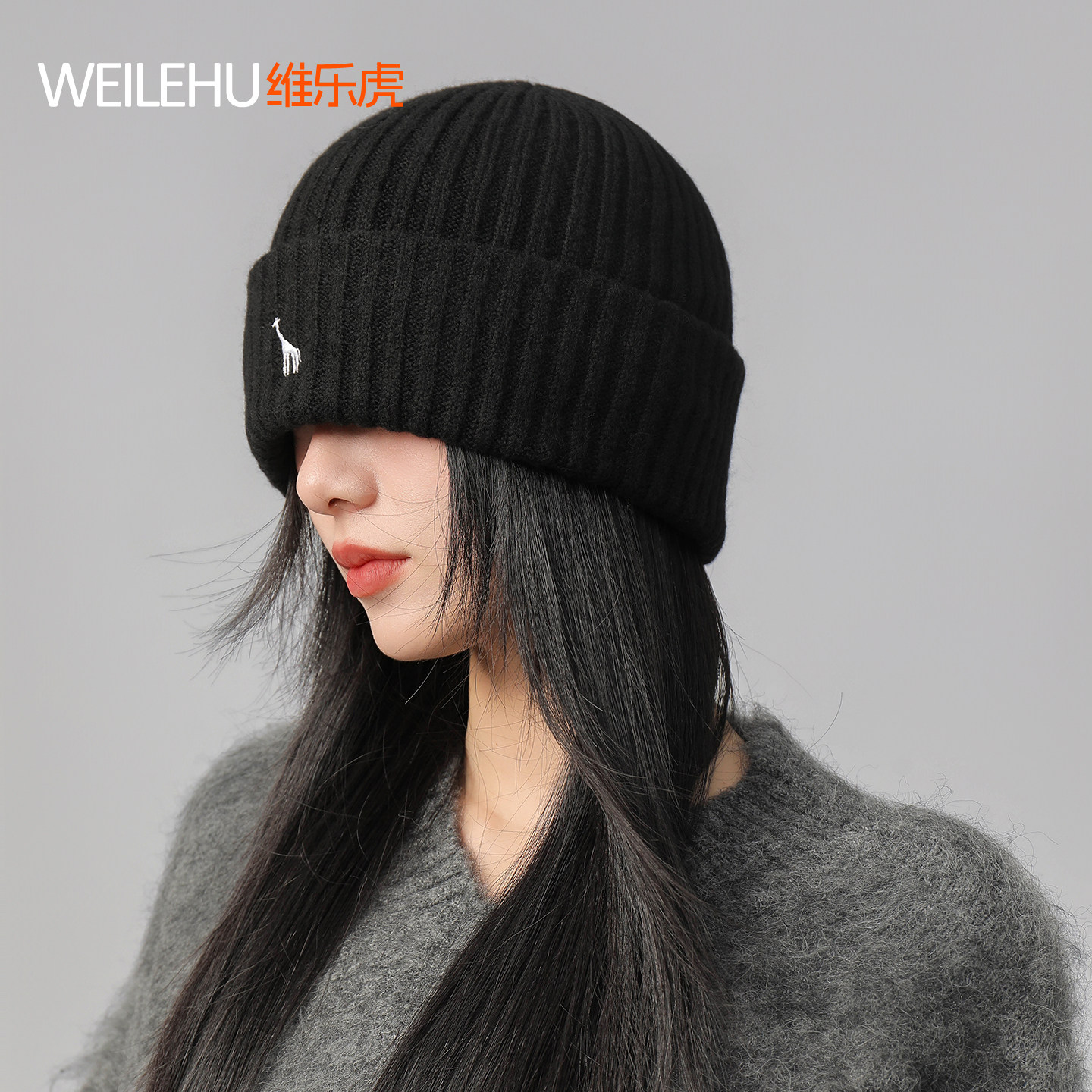 针织帽女2026新款毛线帽秋冬季大头围显脸小月子冷帽保暖加厚护耳