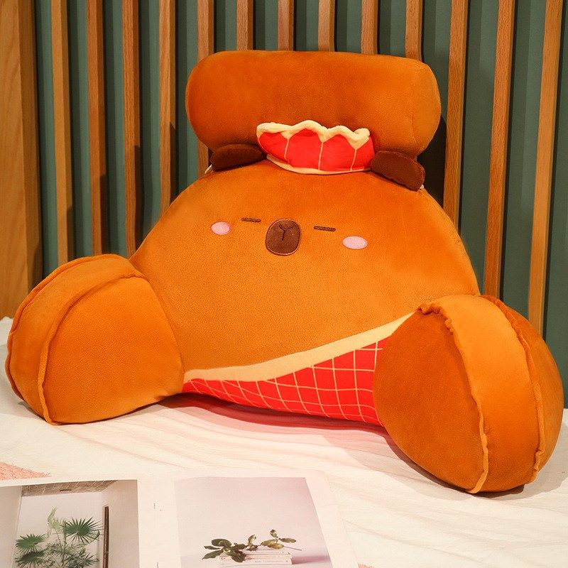创意西游记水豚腰靠床头靠垫床上靠枕大靠背垫抱枕女生睡觉沙发护,玩具/童车/益智/积木/模型,毛绒/玩偶/公仔/布艺类玩具,淘宝优惠券,粉丝福利购,淘宝优惠卷