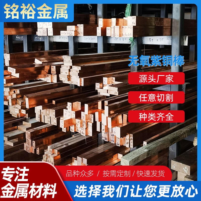 供应可切割T2紫铜排T2无氧紫铜棒 镀锡紫铜排 导电铜排C1100红铜
