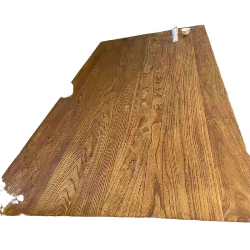 老榆木实木餐桌复古茶桌长条餐桌家用餐馆吧台书桌办公电脑桌民宿