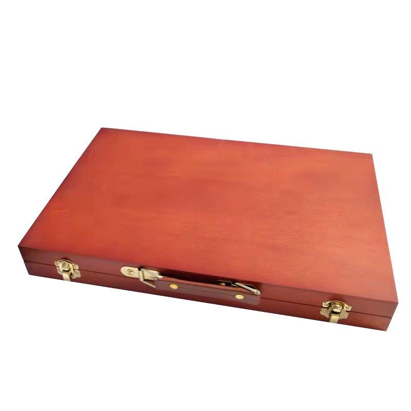 双丰700油画箱手提画盒木制调色箱 多功能便携画箱复古写生调色盒