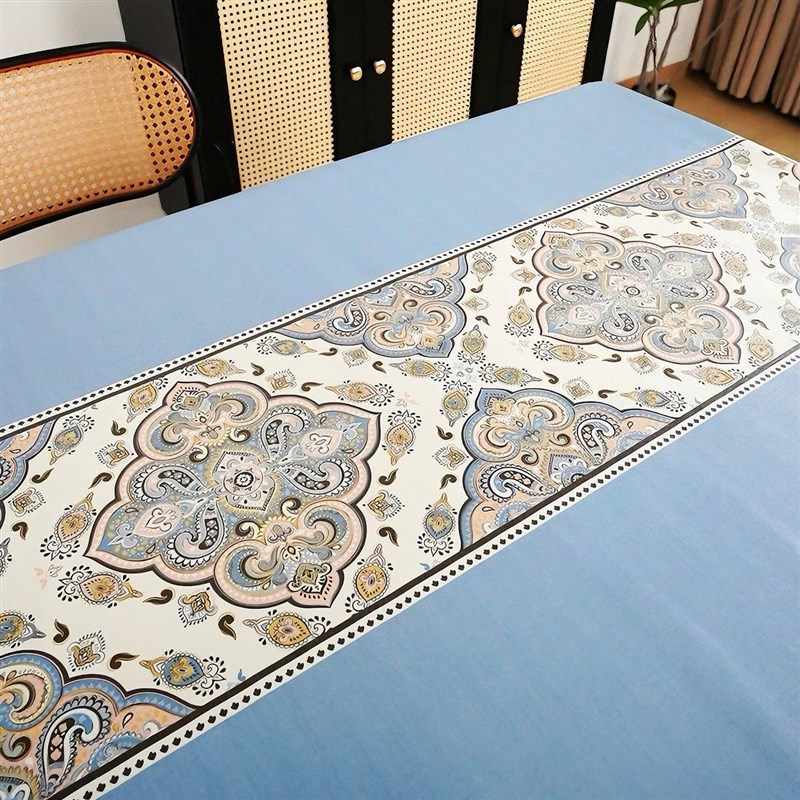 2024新款高级轻奢桌布防水防油防烫免洗PVC简约餐桌布桌布茶几布