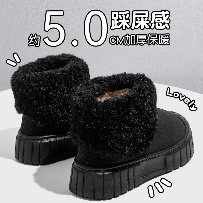 时尚百搭雪地靴女鞋冬季新款加绒