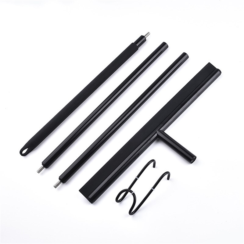 黑色加厚硅胶地刮 地面推水器硅胶扫把 加长手柄浴室玻璃刮水器