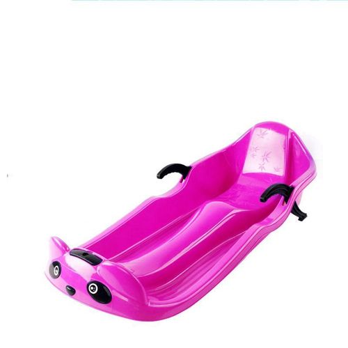 双人加厚滑雪板单板滑草板儿童滑沙板成人带刹车雪橇车爬犁雪橇板