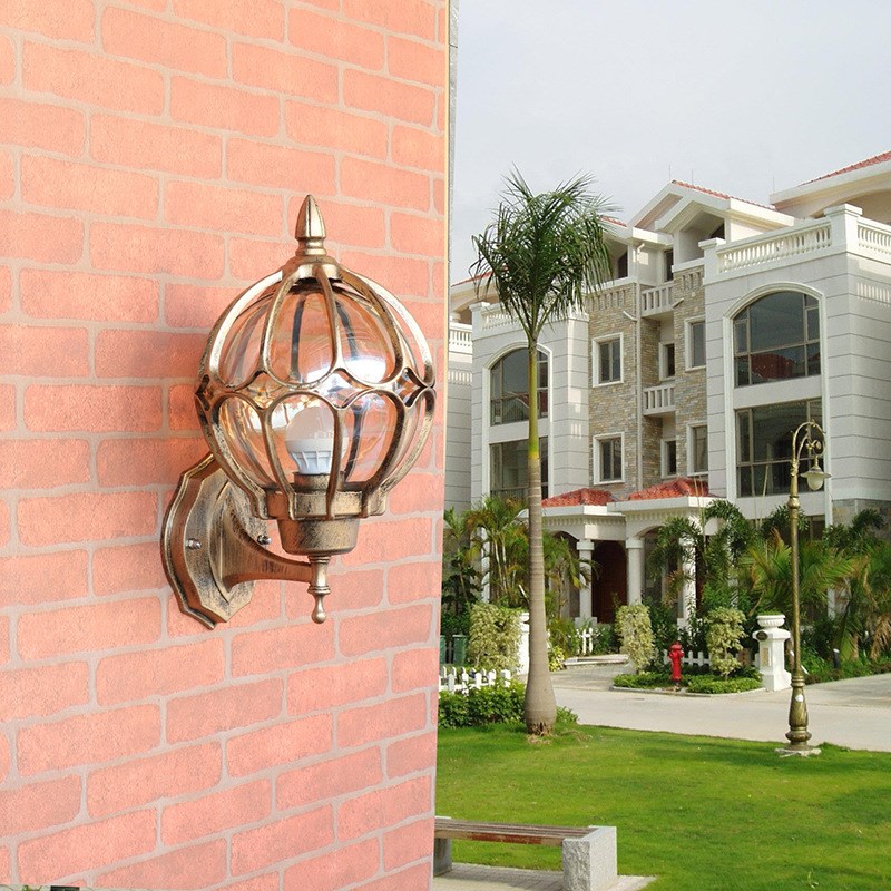 户外防水壁灯欧式阳台楼梯外墙灯室外复古别墅花园大门过道庭院灯