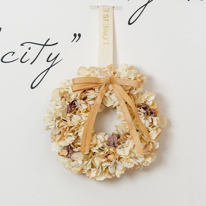 墙面绣球花环仿真花假花场地布置道具家居婚礼墙壁装饰花门环挂件