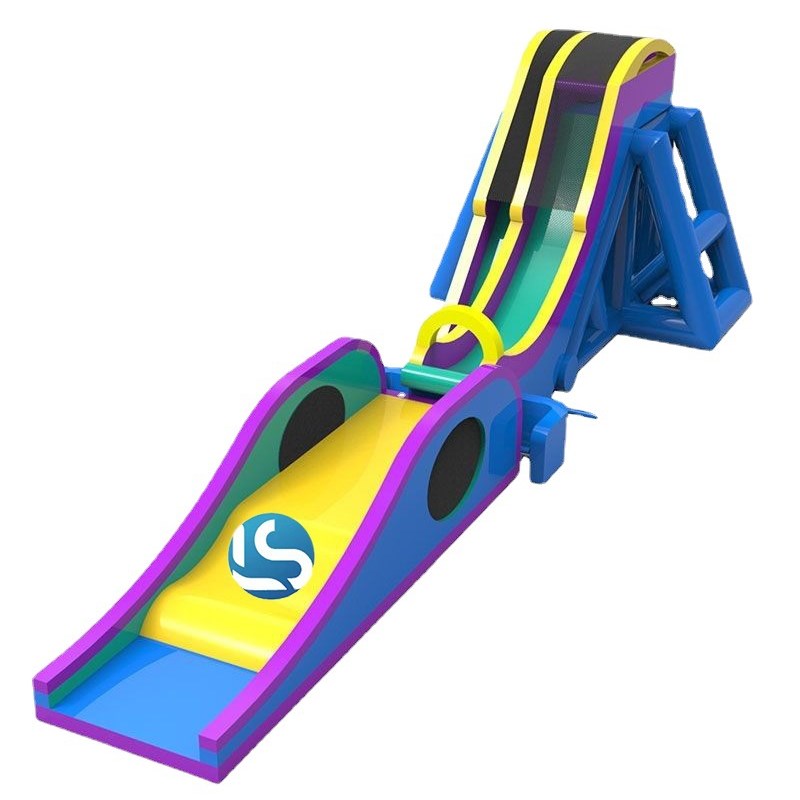 水上乐园设备厂家大型支架游泳池移动充气水池滑梯成人儿童游乐园