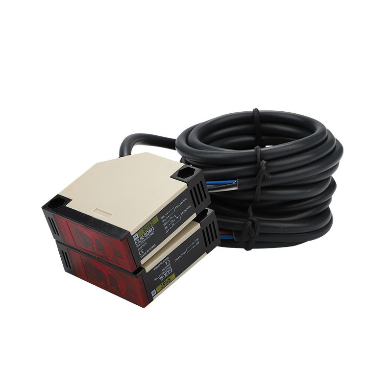 对射式5米可调节光电开关E3JK-5DM1-5L不可见红外光感应开关