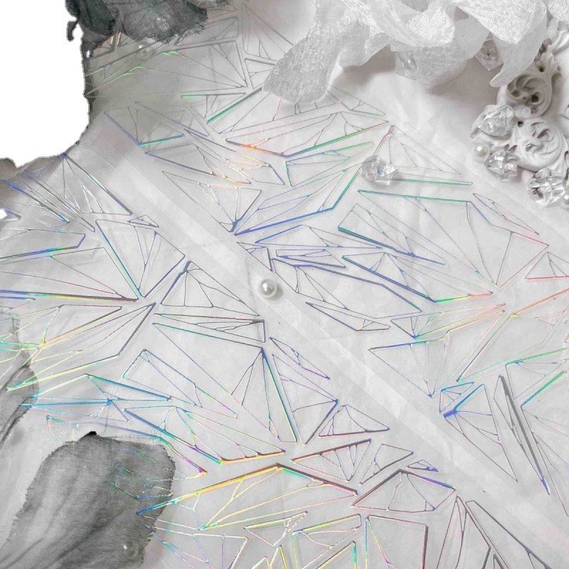 流麻材料凌空碎玻璃搬砖组镭射虹光胶带分装咕卡谷美吧唧托