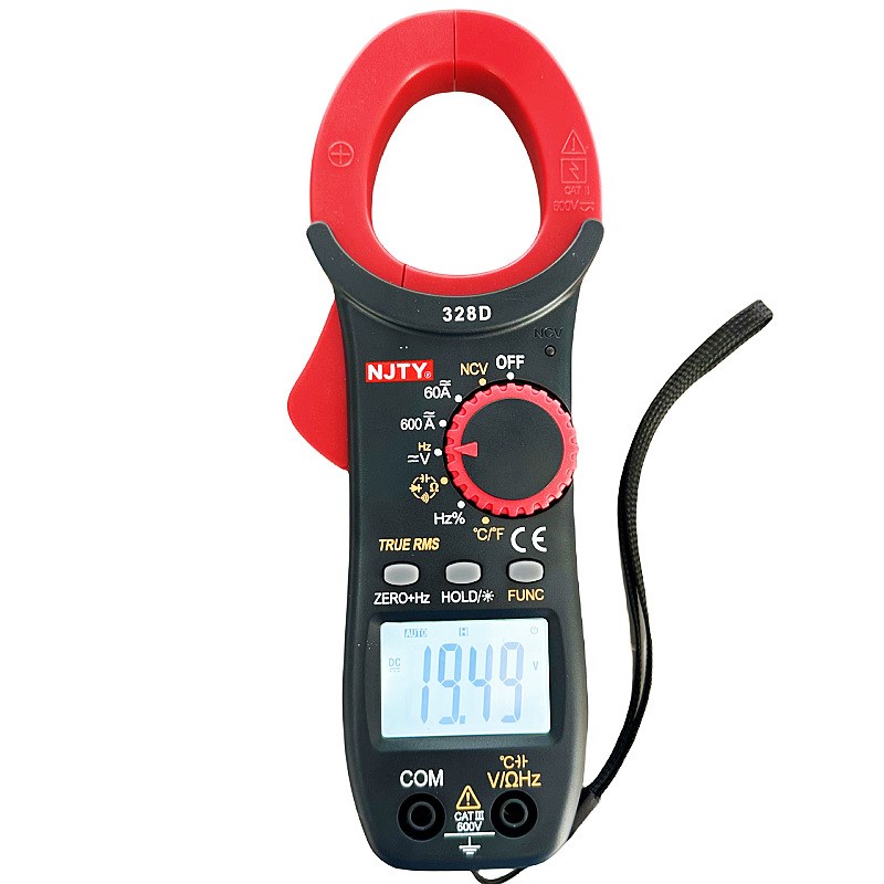 交直电流川宇328D钳形表多用表电流电压表数显式钳形万用表NJTV