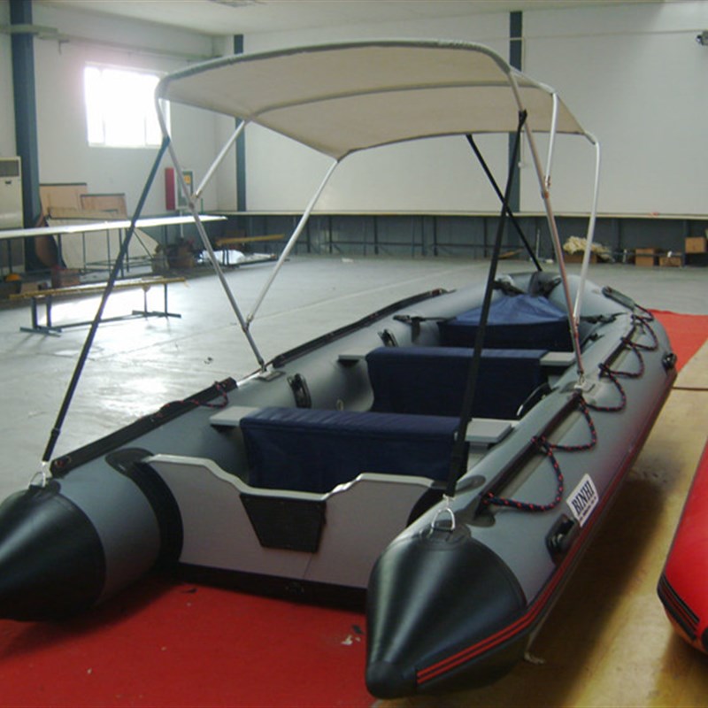5米 PVC充气海钓船 皮划艇 运动休闲船 铝合金地板冲锋舟 钓鱼船