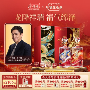 【梁朝伟首选白酒】水井坊珍藏龙凤53度500ml双支礼盒装浓香型