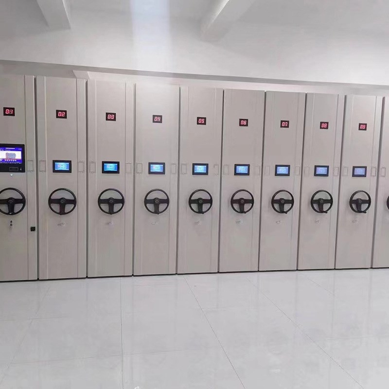 电动智能柜财务凭证办公文件资料存储架移动式档案柜智能密集架