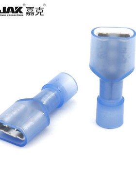 FDFN2-250蓝色尼龙插簧母头6.3母插电线连接器 快速全绝缘端子KST