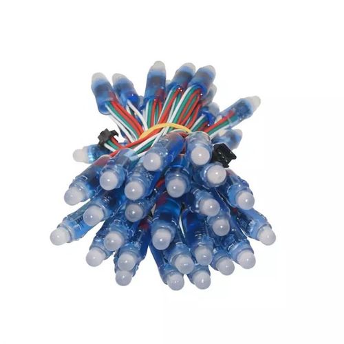 喜来灯5V全彩外露灯RGB点控幻彩装饰圣诞树彩色灯串穿孔灯WS2811