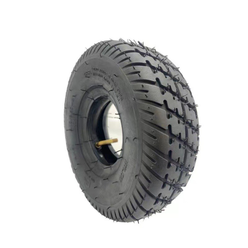 厂家直供4.10/3.50-4内外胎仓库手推车电动三轮车滑板车轮胎轮毂