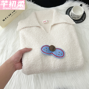 软绵绵半边绒睡裙女生秋冬季长款加厚保暖珊瑚绒可外穿睡衣家居服