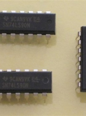 直插 SN74LS90N 可二/五分频十进制计数器 DIP-14