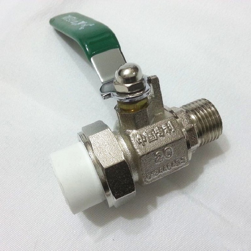 巨泉阀门PPR黄铜外丝球阀PPR20-32地暖水管热熔方体总阀门开关