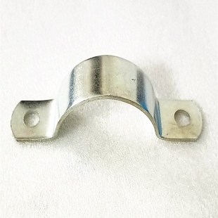 合掌码管卡管夹镀锌铁制码半边码两边对夹码水管水泥柱管卡6分1寸
