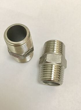 四分 ZG1/2不锈钢外丝接头 双外丝304不锈钢接头 外径约20.8mm