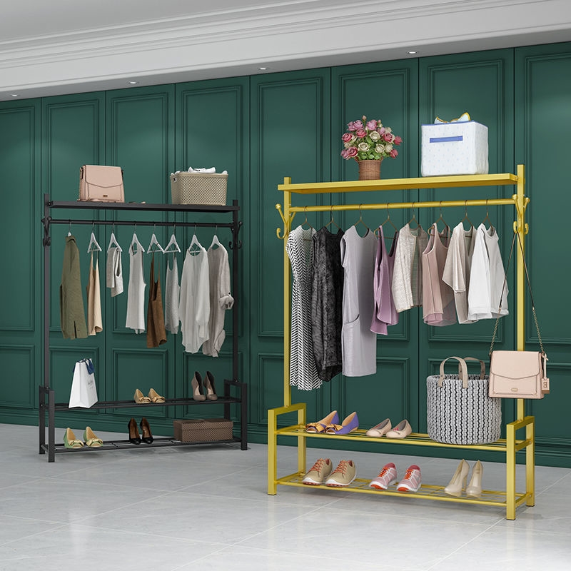 衣架落地卧室多功能衣帽架简易挂衣服架子特价清仓北欧风加厚耐用