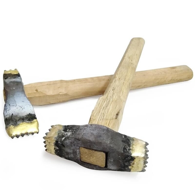 手工合金凿毛锤子打石头板材花岗岩墙壁水泥混凝土荔枝剁斧面麻面