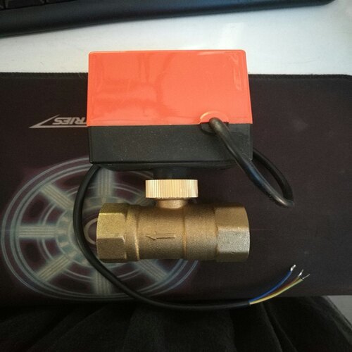 电动二通阀球阀空调风机盘管控制阀DN20 25 32 40 50DC24V12V220V