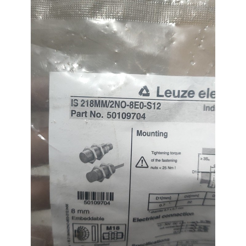 全原装Leuze劳易测IS 218 MM/2NO-8E0-