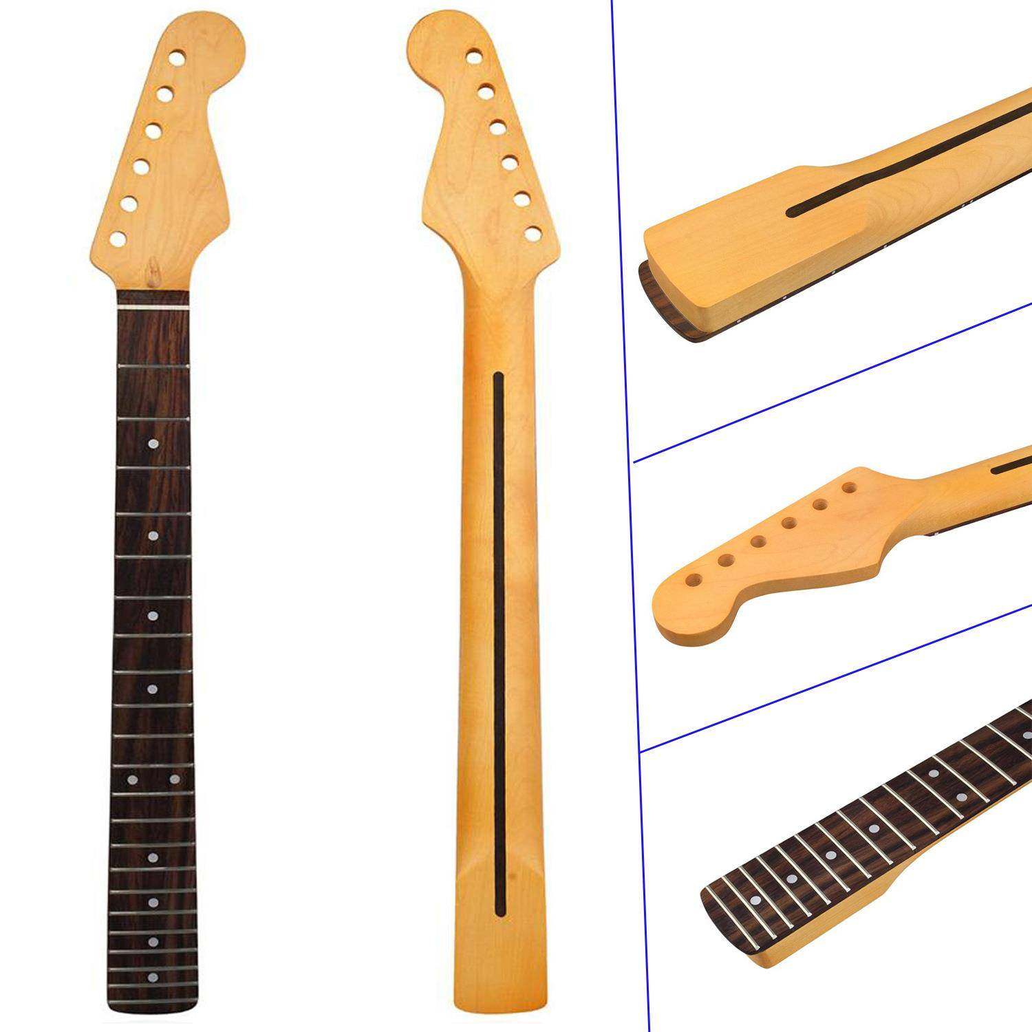 [哑光微黄]ForST吉他琴颈22品电吉他琴颈玫瑰木指板带背中线