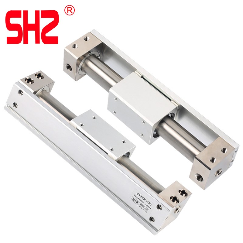 C款磁偶式带导轨行程可调无杆气缸CY3R0/5/32-00*200*300S