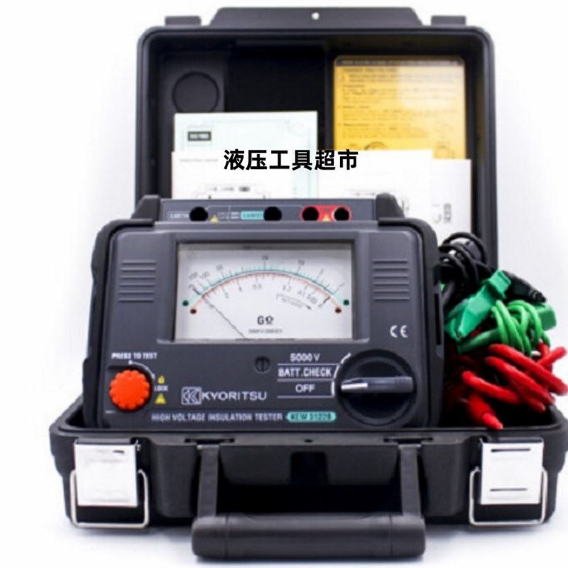 绝缘电阻计日本共立KEW3122B指针绝缘电阻测试仪 指针式5000V