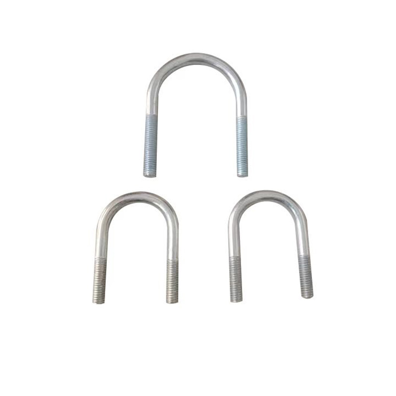 M8 U型螺栓 镀锌U形螺丝U型卡U型管卡管夹 固定卡扣骑马卡子