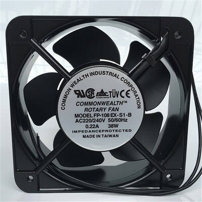 三协15CM 220V风扇双滚珠铜15050机柜散热风扇FP-108EX-S1-B铜芯