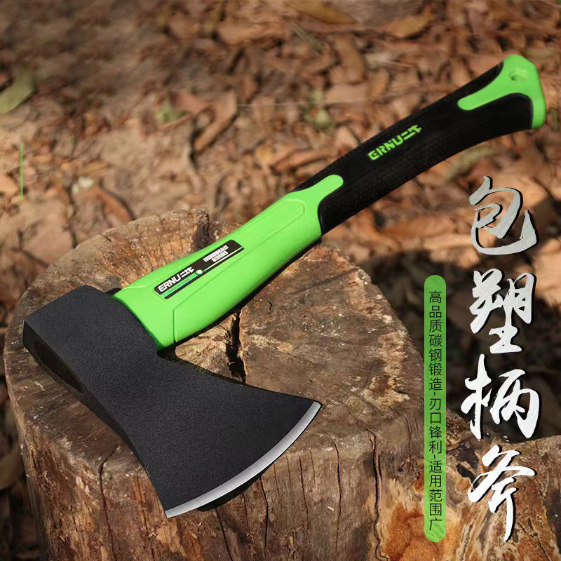 德国进口小斧头户外劈柴高硬度手斧砍柴砍树木工专用斧子精钢一体