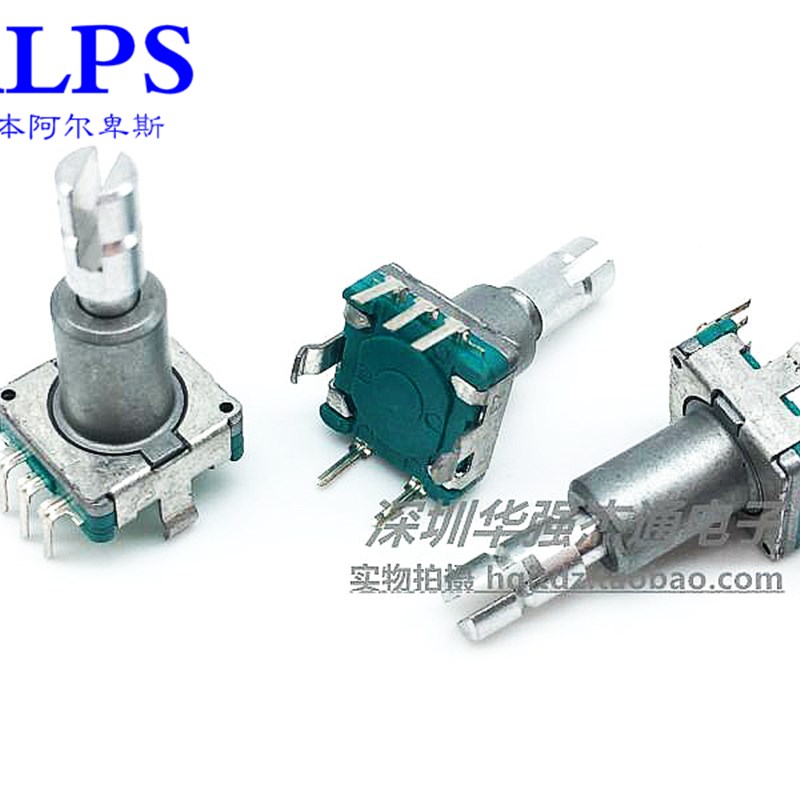 日本ALPS EC11编码器30位 脉冲电位器 导航DVD音量开关 细轴