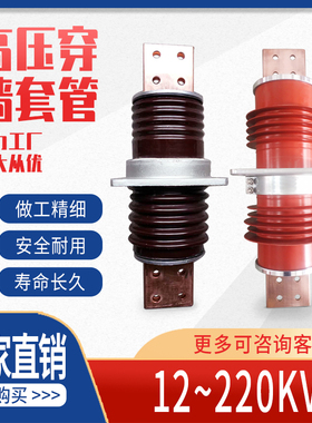10KV高压穿墙套管复合干拭CWB/C CWW-20KV-35KV-630A陶瓷绝缘FCGW