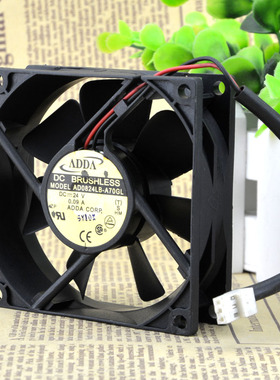 原装 ADDA AD0824LB-A70GL 8025 8CM 24V 0.09A 2线 变频器 风扇