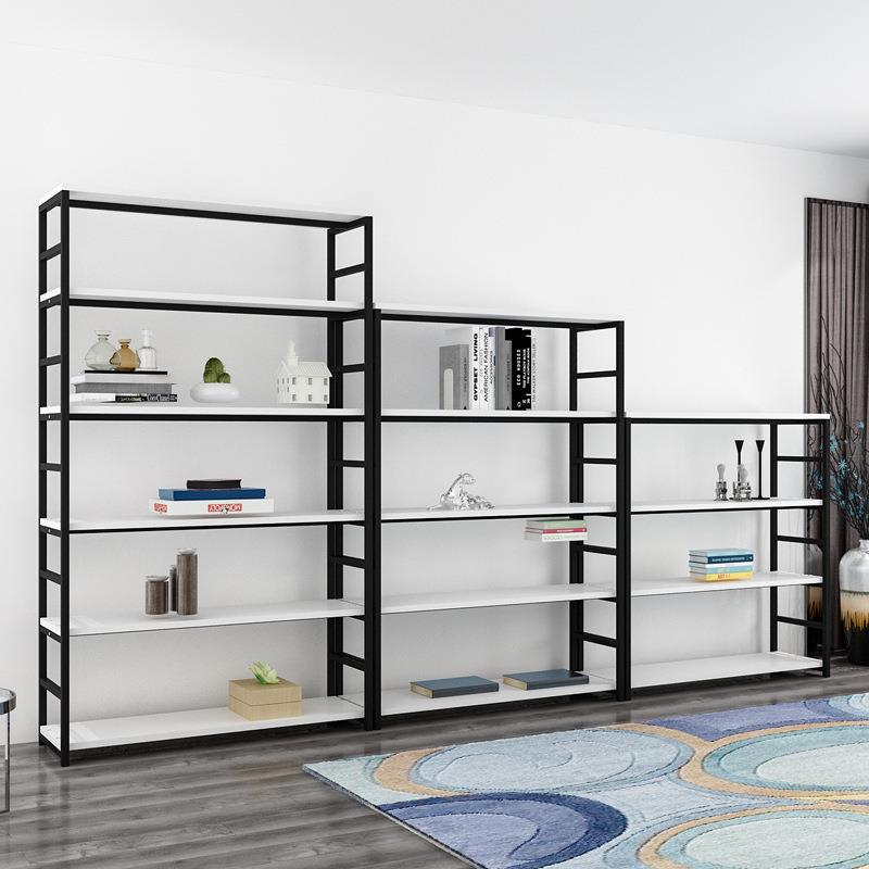 钢木儿童书架展示简约铁艺可调节置物架落地陈列产品展示架货架