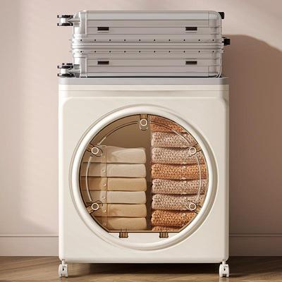 前开门大容量衣物被子收纳柜储物柜翻盖可折叠衣服收纳箱整理箱