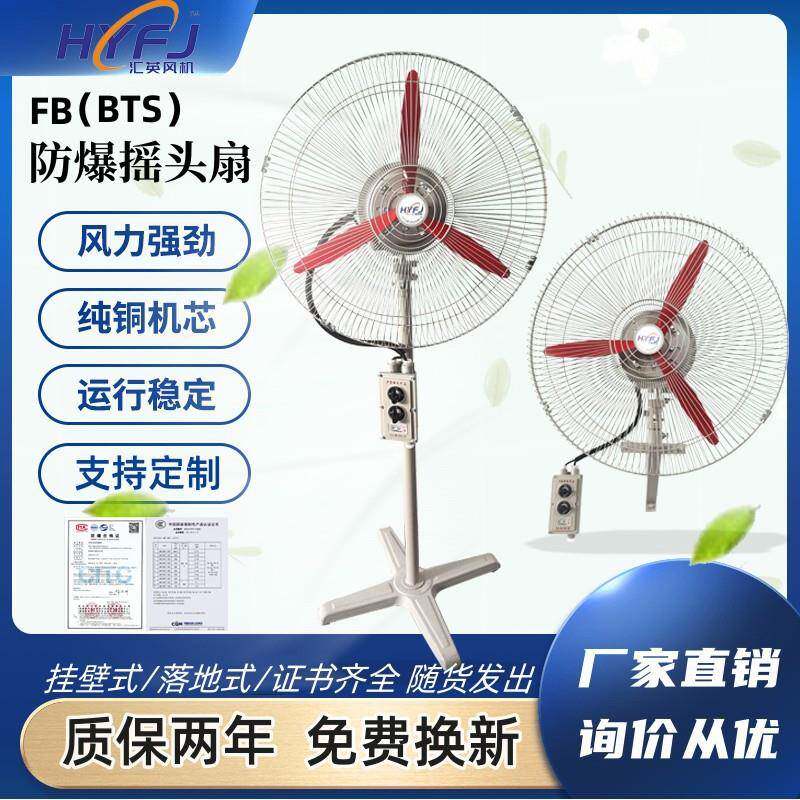 防爆摇头扇FB/BTS-500落地式600壁式750防爆工业电风扇220V380V