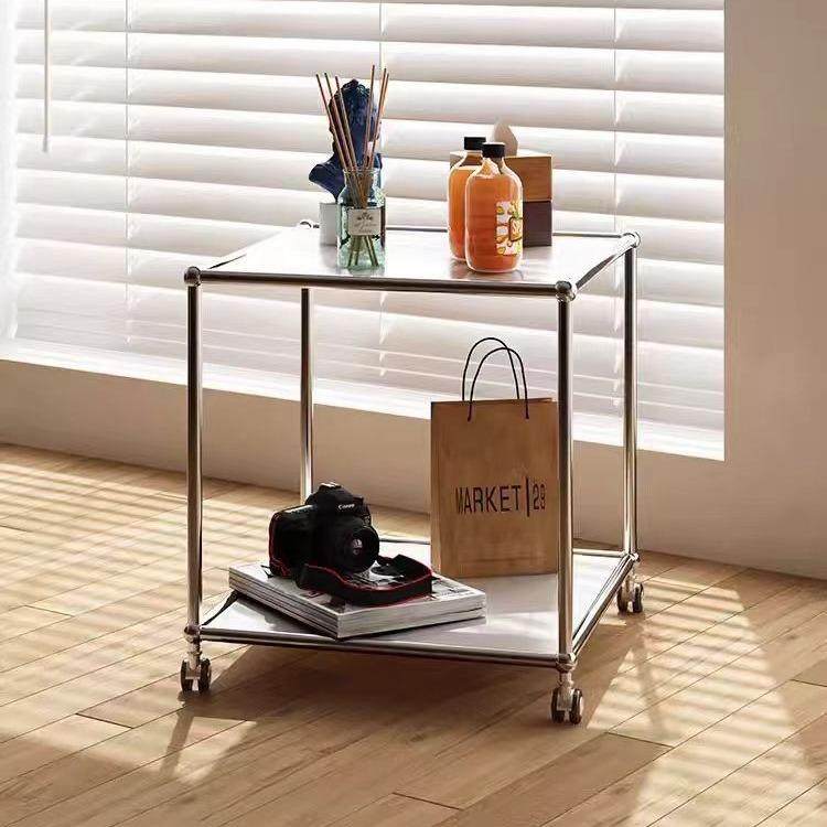 沙发边柜客厅餐边柜usm中古储物收纳柜移动角边几轻奢桌子小茶几