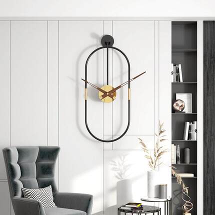 热卖简约客厅时尚创意钟表挂墙艺术铁艺壁挂钟wallclock