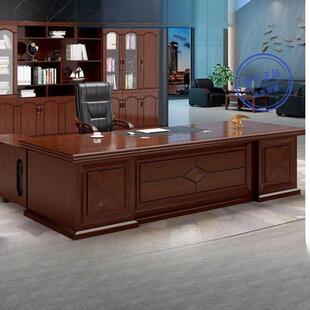 新款老板无品牌/公桌沙发办办公室班公台经理桌总大裁桌办桌椅组